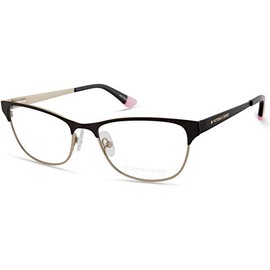 Victoria's Secret Eyeglasses VS 5025 002 Black, Gold Rim W/Star On Temple, Blac