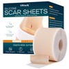 SWturK Silicone Scar Sheets,Silicone Scar Tape for Removal Treatment,Medical Grade Scar Tape for Surgical Scars,C-Section,Tummy Tuck,Scar Removal Away(1.6" x 60" Roll - 1.5M) Keloid Bump Removal，1PC