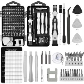 Juego de Desarmadores 138 En 1, Destornilladores de Precision Profesional Extraíble, Juego de Destornilladores Multifuncional para Reparación de Bricolaje, Teléfono, Electrónica, Juguetes, Gafas, PC