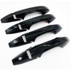 S SIZVER Signature Glossy Black Side Door Handle Covers Compatible