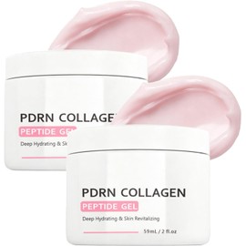 PDRN Collagen Peptide Gel, Moisturizer, Lightweight, Hydrating Facial Gel Cream with Niacinamide & Peptide Complex for Smooth, Boost, Firm-Looking, Radiant, Glowing Skin, Daily SkinCare