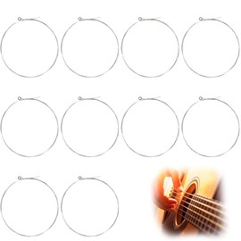 10pcs Acoustic Guitar B Strings, String Folk Guitar,String Resistant Rust String, Acoustic Tone B 2nd,Light Tension –Stainless Steel Guitar String Replacements