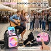 VICTRESS Portable Karaoke Machine for Adults 45W Coaxial Speaker with