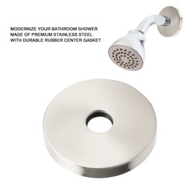 Demeras forcircleShower Arm Escutcheon Plate ,Large Shower Arm Flange Large Diameter Stainless Steel for Replacement(Brushed)