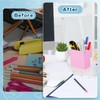 Chivertion 2 Pcs Acrylic Wall Mounted Marker Holder Acrylic Pen