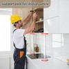 Adjustable Support Pole Small for Cabinets/Furniture - 440lb White Telescopic