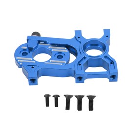 RC Motor Mount, Fixed Holder Seat, 2-Piece Design, Aluminium Upgrade Parts for Outcast, for Senton, for Typhon and Other 1/8 RC Vehicles (Blue)