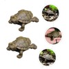 CAXUSD 4pcs Miniature Turtle Figurines Resin Turtle Decor for Garden