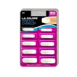 L.A. Colors Nail Tips, French Overlap, 80 Count