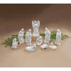 burton+BURTON Porcelain Miniature Nativity Figurine 10 Piece, White