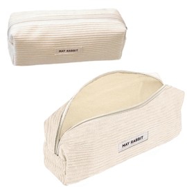 SZSMW Pencil Cases Pen Bag - Can Be Used As A Travel Or Cosmetic Bag, Purse, Glasses Case And Accessory Bag For Easy Transport, milky white, Elegant, modern, versatile