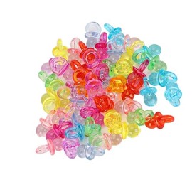 Chupete Acrílico, 100 Mini Chupetes de Acrílico para Juego de Shower Surtidos a Granel Accesorios de Ropa y áreas Circundantes Decorar Chupete Plástico Multicolor Artesanía Diminuto