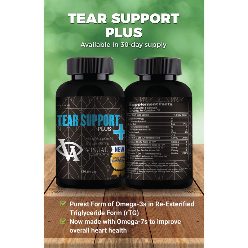 Visual Advantage Tear Support Plus for Dry Eyes - 1