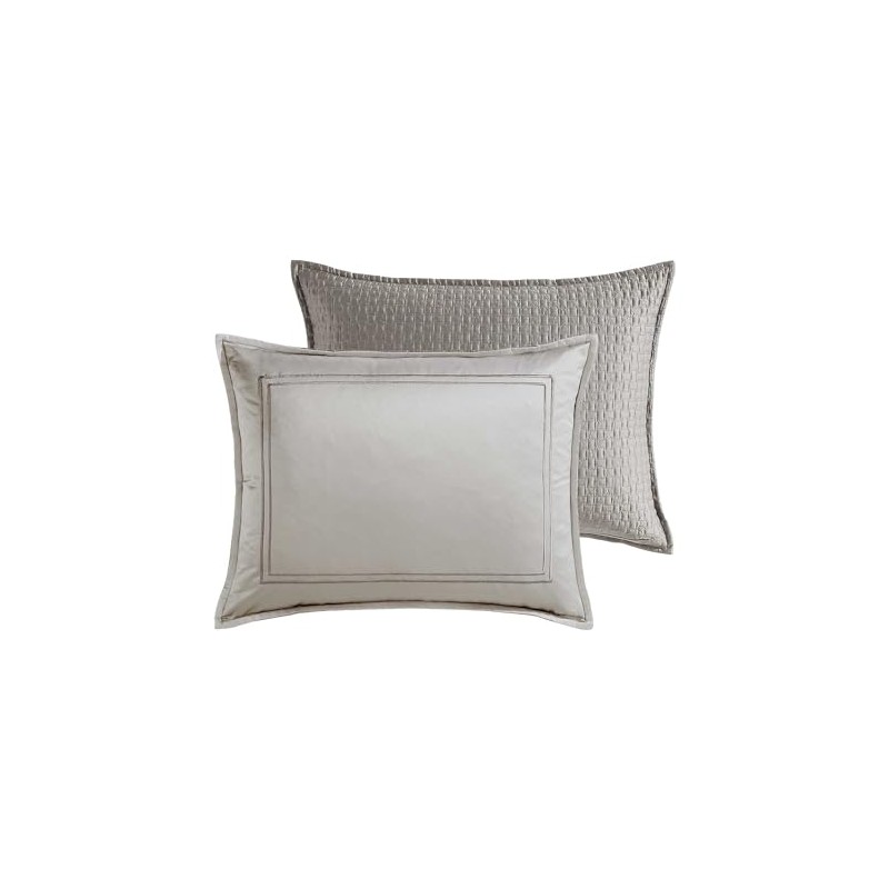 Riverbrook Home Kendall Comforter Set, Queen, Silver/Gray, 7 Piece Set