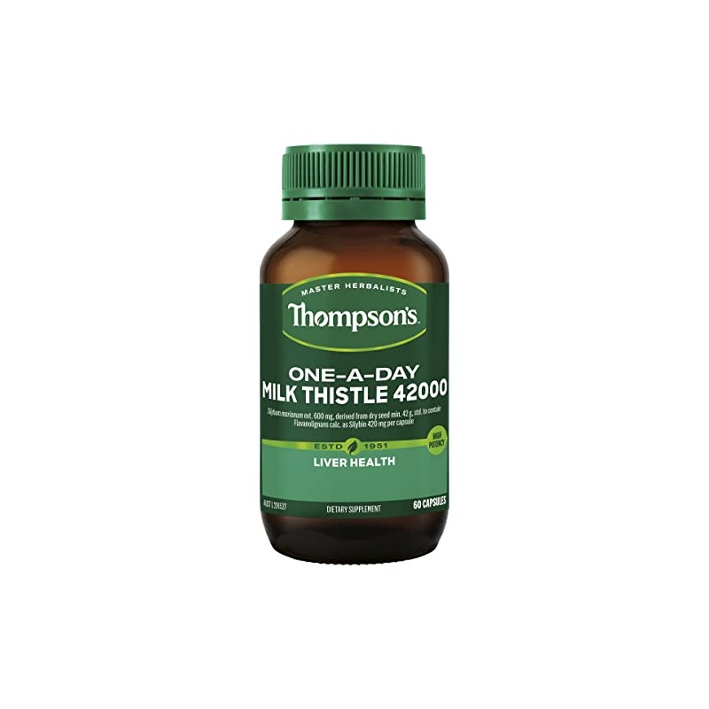 Thompson's One-a-day Milk Thistle 42000mg 60 Capsules | Digestive Health
