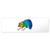 CafePress Cool Rainbow Chameleon Sticker (Bumper 50 pk)