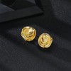 Mytys 2 Tone Studs Earrings for Women Girl Gold and