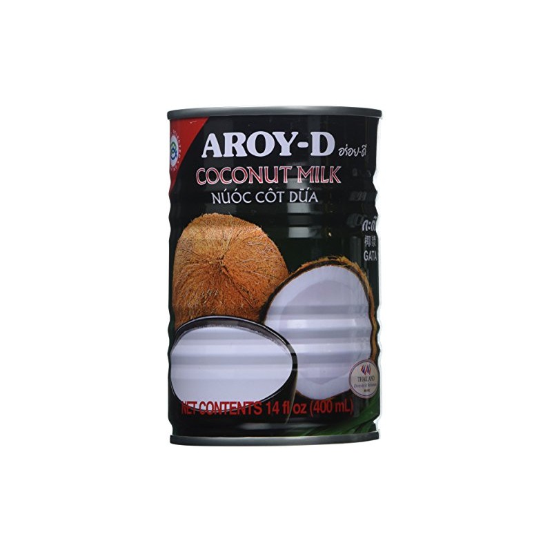 AROY-D Coconut Milk 13.5 Oz Can (Pack of 6)