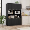 FOTOSOK Kitchen Pantry Cabinet, 71" Tall Cupboard Pantry Cabinet with