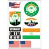 Daged Miami USA Sticker Card Pack of 8 - Car