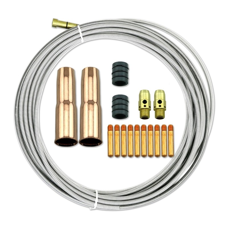 WeldingCity MIG Welding Gun Kit .035" (Contact Tip-24A Nozzle-54A Diffuser-Adapter-Wire