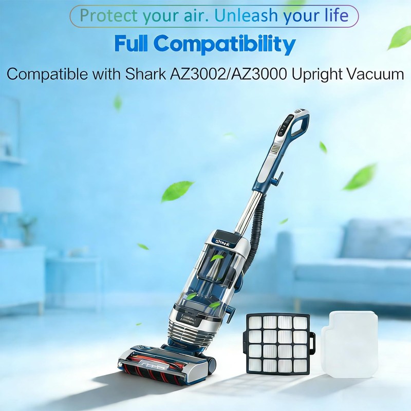 Shark Stratos AZ3002/AZ3000/AZ3000W DuoClean PowerFins HairPro Lift-Away Vacuum Filter Kit