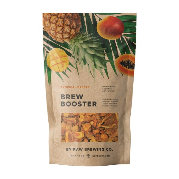 Kombucha.com Tropical Breeze BREW BOOSTER - Super Premium Pineapple, Mango,