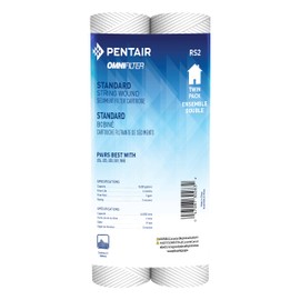 CFS COMPLETE FILTRATION SERVICES EST.2006 Compatible for OmniFilter Model RS2-DS 2 Pack String Wound Filters Whole House Water Filter Cartridges