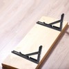 5 Pairs (10 PCS) 12 Inch Folding Shelf Brackets,Metal Collapsible