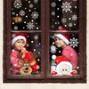 FINGOOO Christmas Window Stickers, Peeping Santa and Rudolph Window Clings