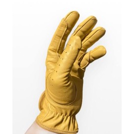 Ladies Horse Riding Gloves 100% Real Leather Brown, Beige, TAN & Black Women Equestrian Gloves (XL, Beige)