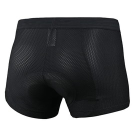 Catena Ropa interior acolchada 3D para hombre, ropa interior para ciclismo, ciclismo, MTB, transpirable, ligera, Negro, Medium