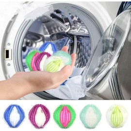 5Pcs Washing Balls, Pet Hair Remover Washing Machines, Reusable Pet Hair Remover for Laundry, Pet Hair Catcher Lint Remover Balls for Washing Machine