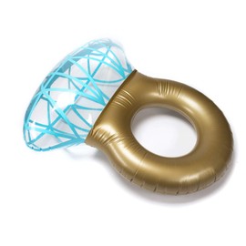 Inflatable Diamond Ring Swimming Ring – Swimming Ring as Romantic Diamond Bath Island