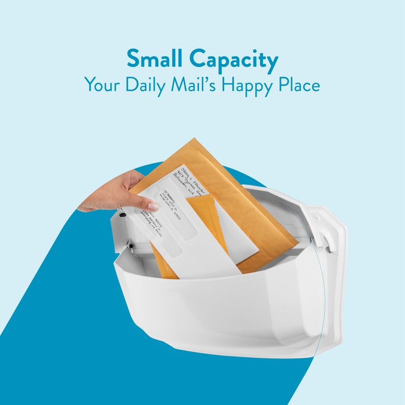 Architectural Mailboxes Villa™ Wall-Mounted Mailbox for Outside, Decorative Rust-Resistant Metal