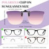 LUFF Clip-On Polarised Sunglasses Cat Eye for Men & Women,
