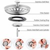 2 Pcs Kitchen Sink Strainer,Sink Drain Stopper,Stainless Steel Kitchen Sink