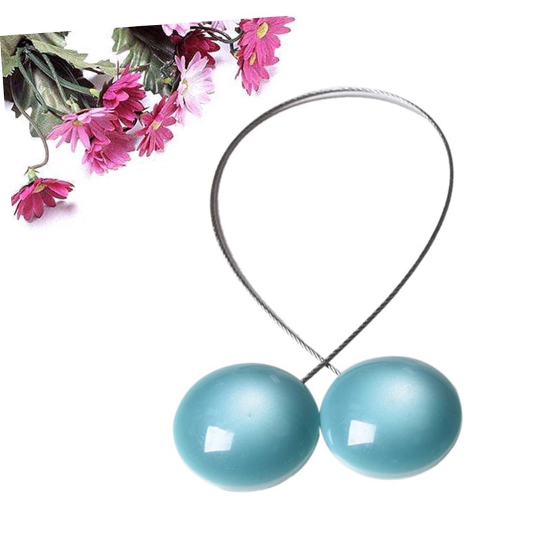 CORHAD Opal Button Magnetic Curtain Tiebacks Steel Rope Holdbacks Magnets