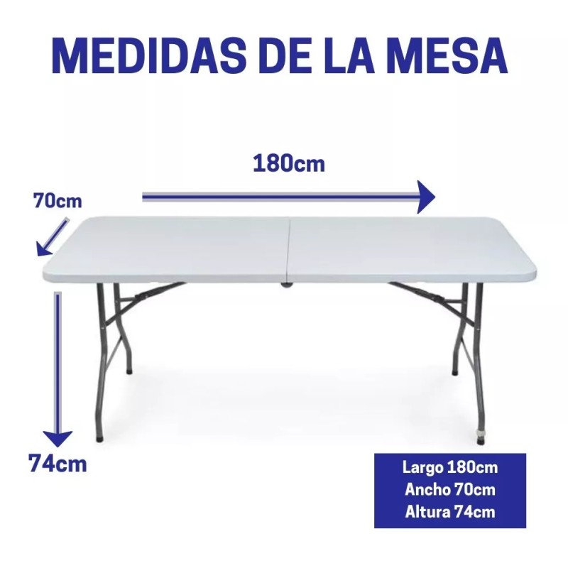 Vitasense Garden Vitasense Garden MESA-03 Color Blanco 180cm De Exterior
