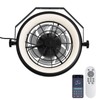 Wall Mount Fan with Remote/App Control, 16" Quiet Wall Mounted