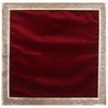 INDIAN CONSIGNERS Solid Red Velvet Cloth with Golden Shinny Border,