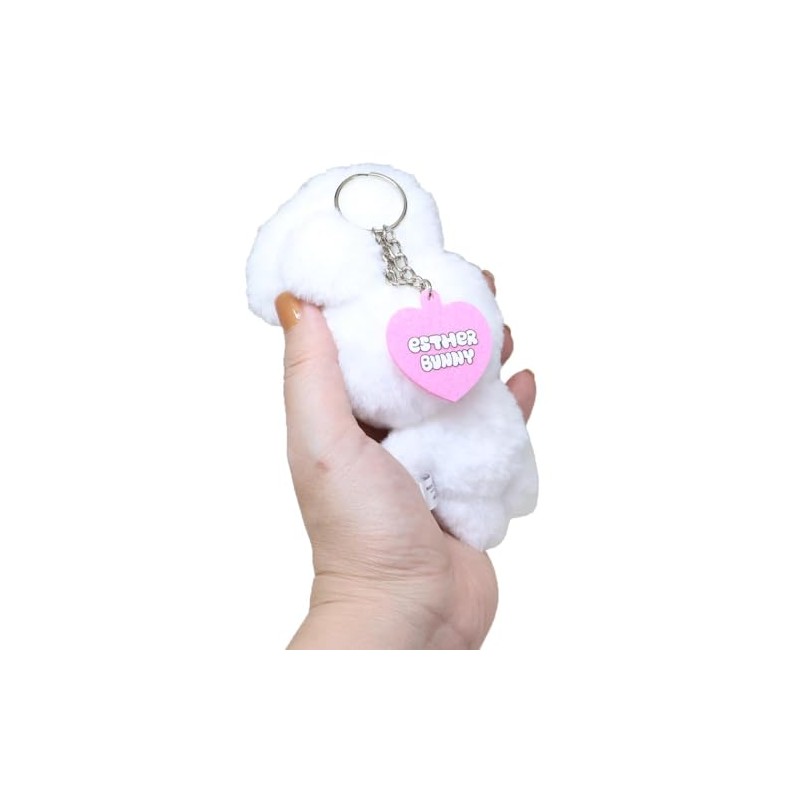 ESK Japan Ester Bunny Mascot Plush Key Ring / Cream