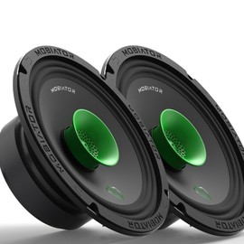 MB-M65T 6.5" 2-Way Pro Audio Midrange Coaxial Speakers, 360W Max, 4-Ohm, 1.5" Voice Coil, with Built-in Bullet Tweeters, Easy to Install in Cars/Trucks/Doors (Pair)