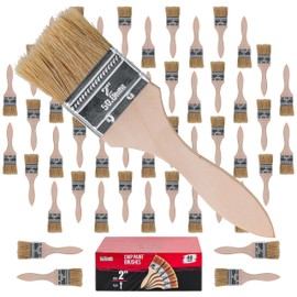 U.S. Art Supply 48 Pack of 2 inch Paint and Chip Paint Brushes for Paint, Stains, Varnishes, Glues, and Gesso