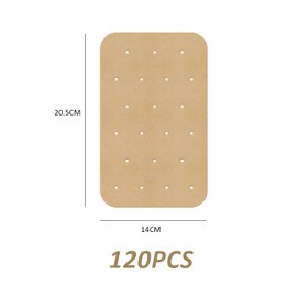 120 Sheets Air Fryer Liner, Parchment Paper Liner, Perforated Baking Liners, Cooking Oil Paper, Non-Stick Air Fryer Liner for Air Fryer, Oven (5.5 x 8.0 inches)