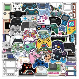 50 Packs Video Gaming Stickers Water Bottles Laptop Phone Motorcycle Computer Guitar Skateboard Gamer Controller Stickers for Vinyl Sticker Waterproof Aesthetic Decals for Teens Girls Adults