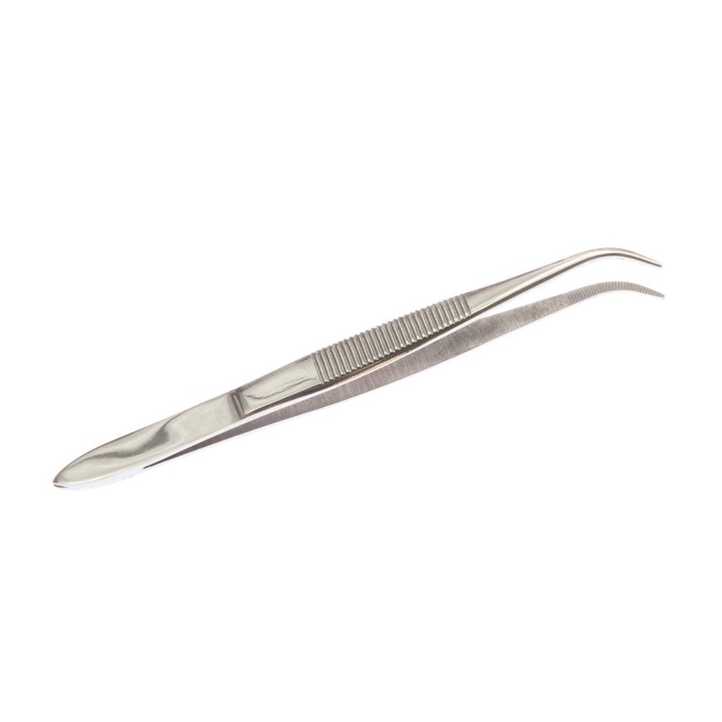 SE 3.5" Stainless Steel Curved Splinter Tweezers - 517TW