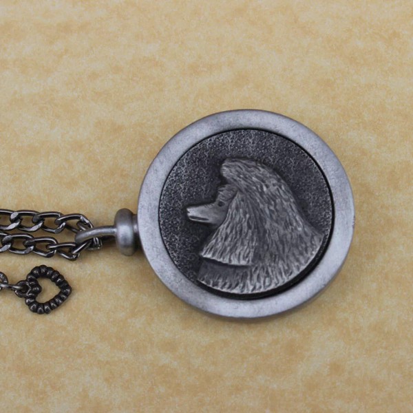 Pewter Keepsake Pet Memory Charm Cremation Urn with Chain -