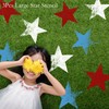 3Pcs Large Star Stencil, Reusable Star Template Different Sizes Home