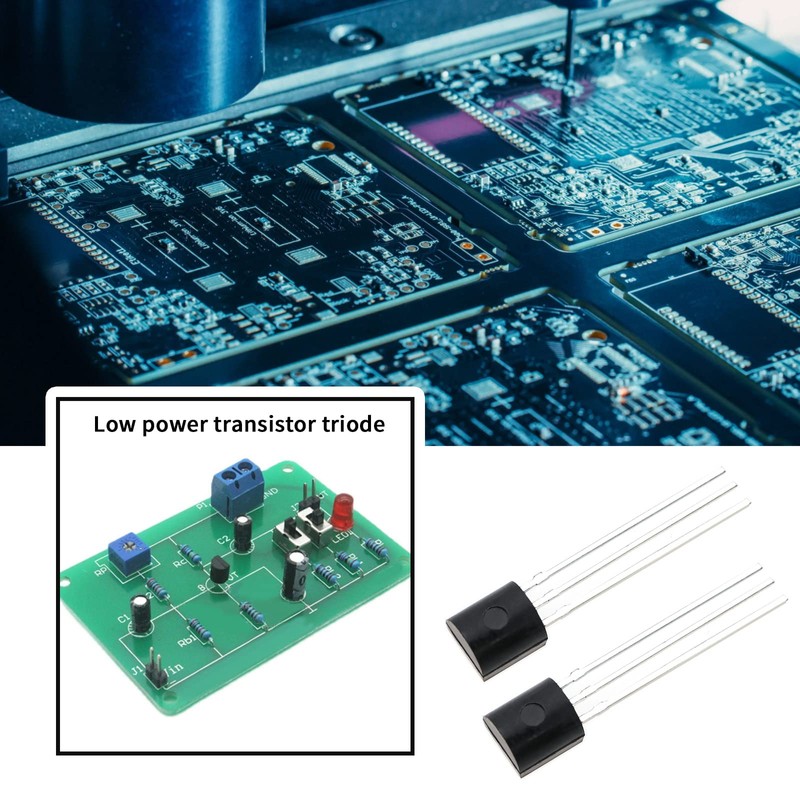 EMSea 200PCS BC547 TO-92 NPN Transistor 0.1A 45V for Electronic